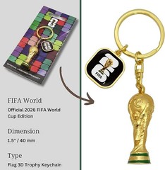 Official FIFA World Cup 2026 Edition 1.75 inch 3D Premium Zinc Alloy Metal T…
