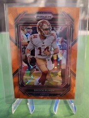 49ers 2022 Panini Prizm – Rookie Orange Ice #353 Brock Purdy (RC) Psa Nfl MVP