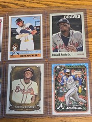 Lot Of 8 Ronald Acuna Jr. Baseball Cards Base Inserts Braves
