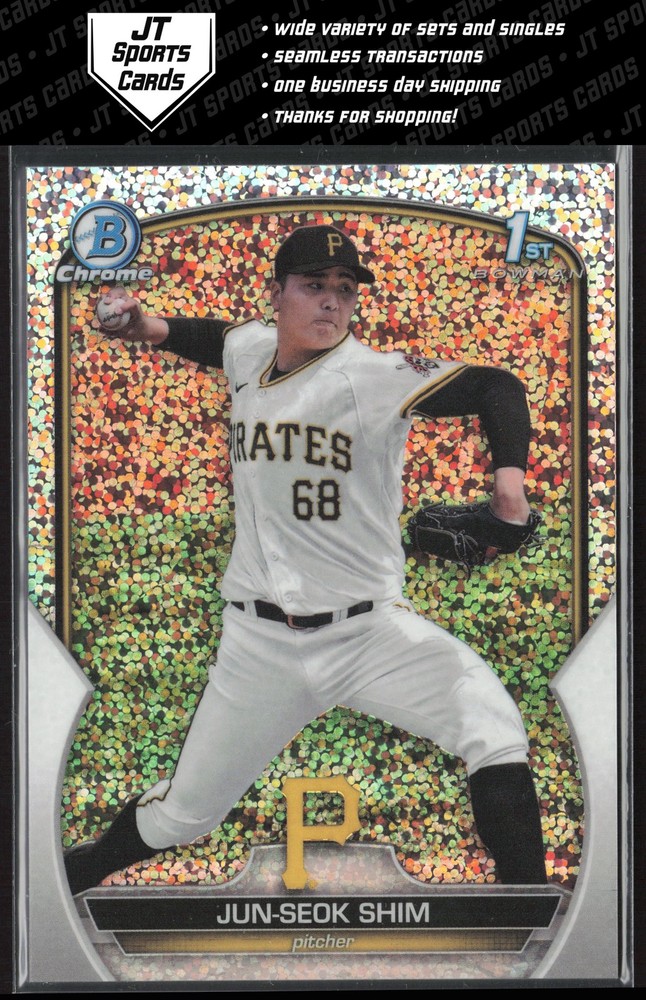 2023 Bowman Chrome Jun-Seok Shim BCP-153 1st Speckle Refractor /299 Pirates