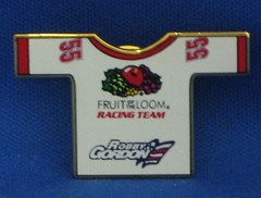 ROBBY GORDON #55 FRUIT OF THE LOOM RACING TEAM HAT/LAPEL PIN NEW IN PACKAGE