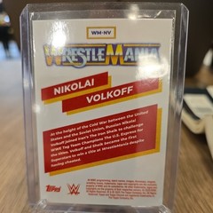 2025 Topps Chrome WWE – Wrestlemania Recall Nikolai Volkoff Orange Refractor /25
