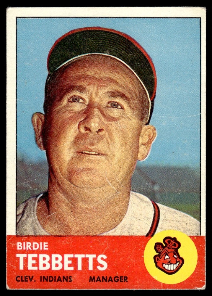 1963 Topps Birdie Tebbetts Cleveland Indians #48