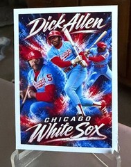 Dick Allen White Sox Custom Caricatures Baseball Art Card