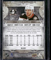 2024-25 Upper Deck Artifacts #50 Cam Fowler Ruby #/499