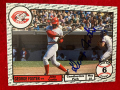 LIMITED to 52! GEORGE FOSTER Signed 1977 MVP HOME RUN SET 5/25/77 Card #6 of 52