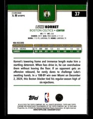2025-26 Topps Chrome #37 Luke Kornet X-Fractor Boston Celtics