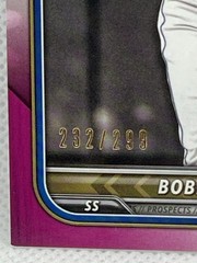 2022 Bowman – Prospects Bobby Witt Jr. #BP-146 Fuchsia Border /299 KC Royals