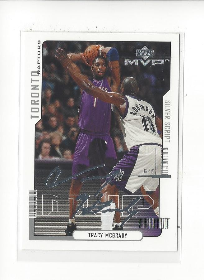2000-01 Upper Deck MVP Silver Script #165 Tracy McGrady Raptors