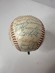 78-79 Atlanta Braves Signed Baseball Hank Aaron Dale Murphy Phil Niekro 27 Autos
