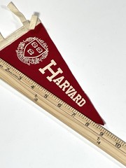 Vintage 1940s 50s Harvard University The Crimson 9” Felt Pennant College RARE