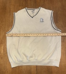 Vintage UConn Huskies Sweatshirt Sweater Vest XL Preppy Retro Logo