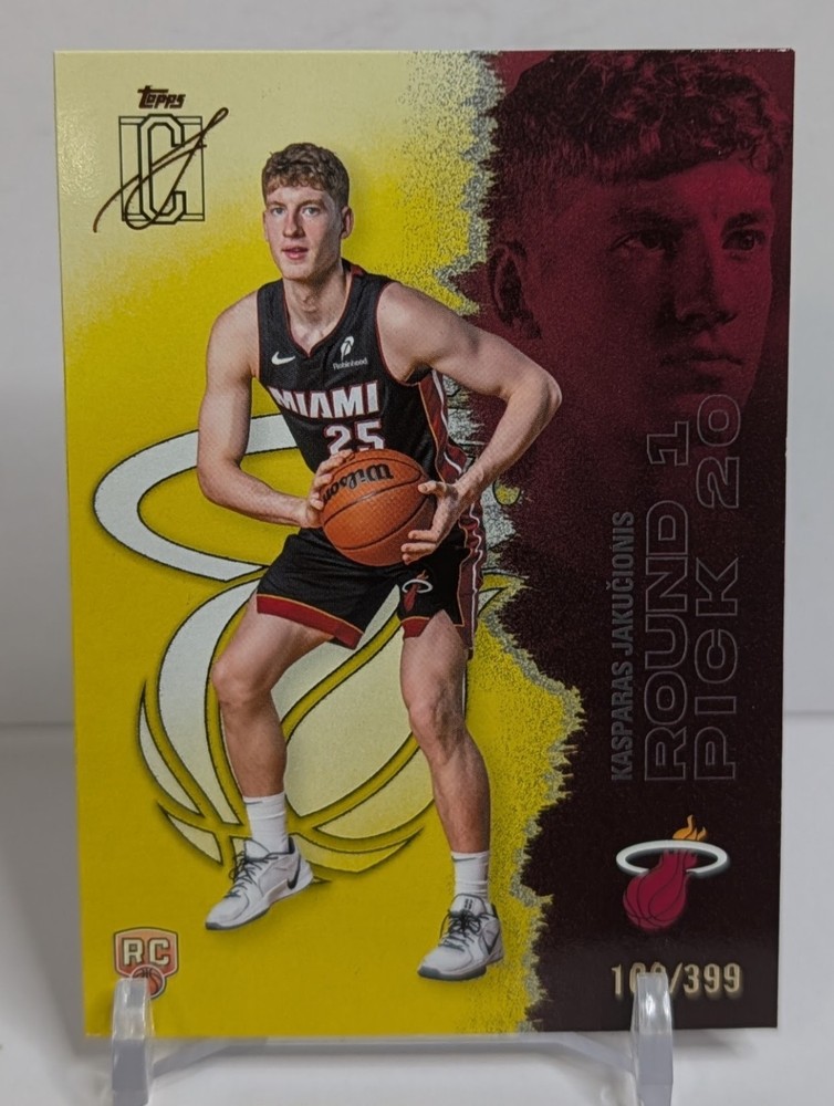 2025-26 Topps Signature Class Kasparas Jakucionis RC #116 Yellow /399