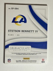 2023 Panini Immaculate Stetson Bennett IV RPA 02/25 #SP-SB4 READ