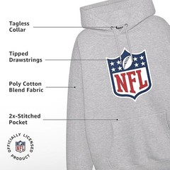 FOCO NFL Blackout Team Logo Pullover Hoodie