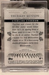 THURMAN MUNSON 2008 Topps Sterling GAME-USED Quad Jersey NY YANKEES /10