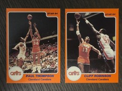 Star &rsquo;84 Cleveland Cavaliers 2 Card Lot Paul Thompson #238 Cliff Robinson #240