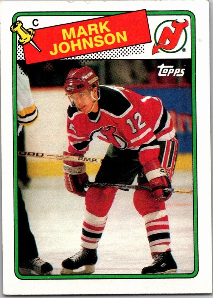 1988-89 Topps #45 Mark Johnson New Jersey Devils Free Shipping!