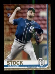 2019 TOPPS GOLD /2019 #684 ROBERT STOCK ROOKIE RC SAN DIEGO PADRES