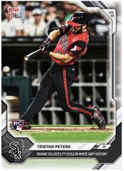 Tristan Peters RC Hits Cycle 2026 MLB Topps NOW Card 441 Presale