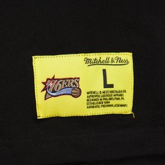 Men&rsquo;s Mitchell & Ness Black Philadelphia 76ers Hardwood Classics Neon Nights