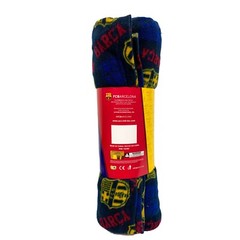 Barcelona Fleece Throw Blanket, Licensed, (50&Prime; x 60&Prime;/127cm x 152cm)