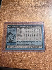 1980 Topps Baseball # 485 Mickey Rivers