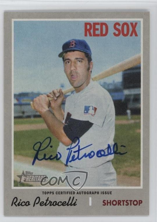 2019 Topps Heritage Real One Rico Petrocelli #ROA-RP Auto tw0