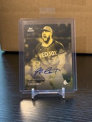 2025 Topps Black and White Garrett Crochet Yellow Auto /75