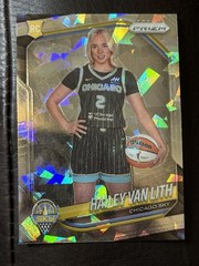 2025 Panini Prizm WNBA #139 Hailey Van Lith White Seismic Prizms