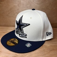 New Era 59FIFTY Dallas Cowboys Flat Bill Fitted Sideline Hat Mens Size 7 1/2