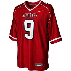 NWT Miami Redhawks shirt mens XL red white Nike Y2K football Jersey 9