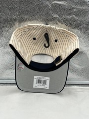 New York Yankees MLB &rsquo;47 Brand Natural Pinstripe TwoTone Clean Up Adjustable Hat