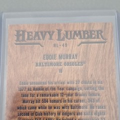 Topps 2025 Heavy Lumber HL-49 SSP & 2023 Topps Eddie Murray Autograph 2-Card Lot