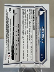 2026 Bowman Prospect Autograph Auto BPA-JT James Tibbs III Los Angeles Dodgers