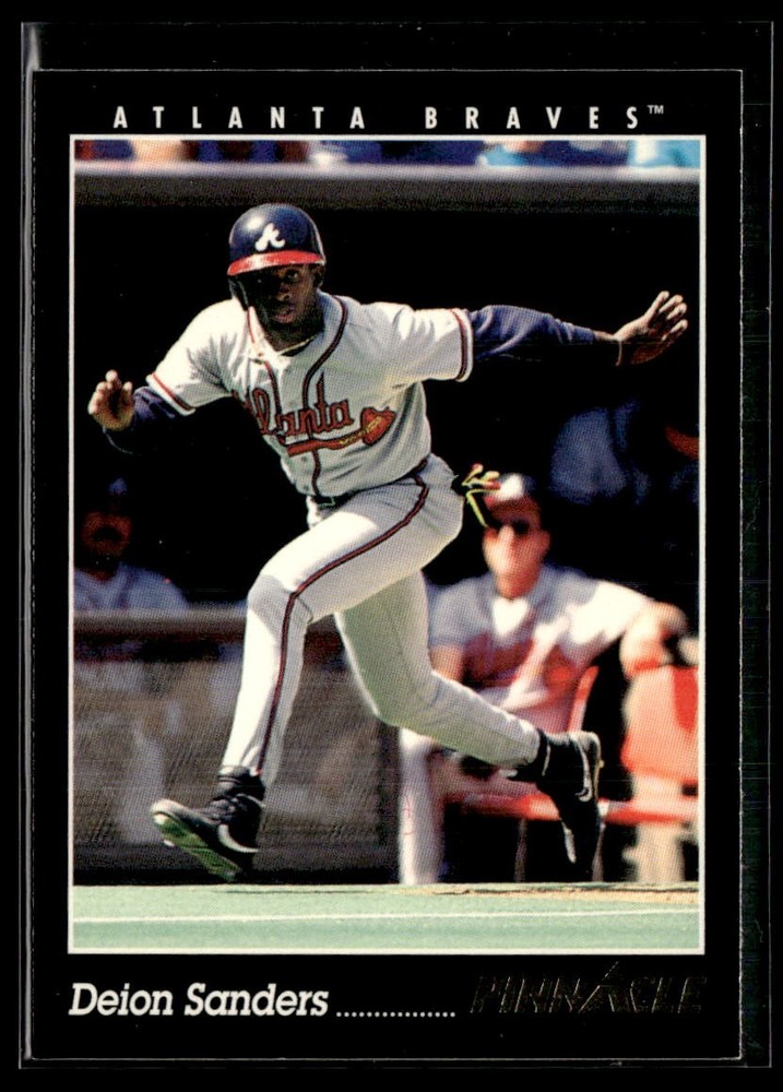 1993 Pinnacle #4 Deion Sanders Baseball Card 0403E