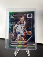 2024-25 Panini Donruss Optic – Jaden McDaniels #40 Green Hyper Prizm /249