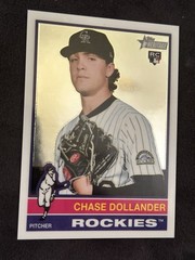 (2) 2025 Topps Heritage HN Chrome & DK. Blue Chase Dollander SP RC’s #713