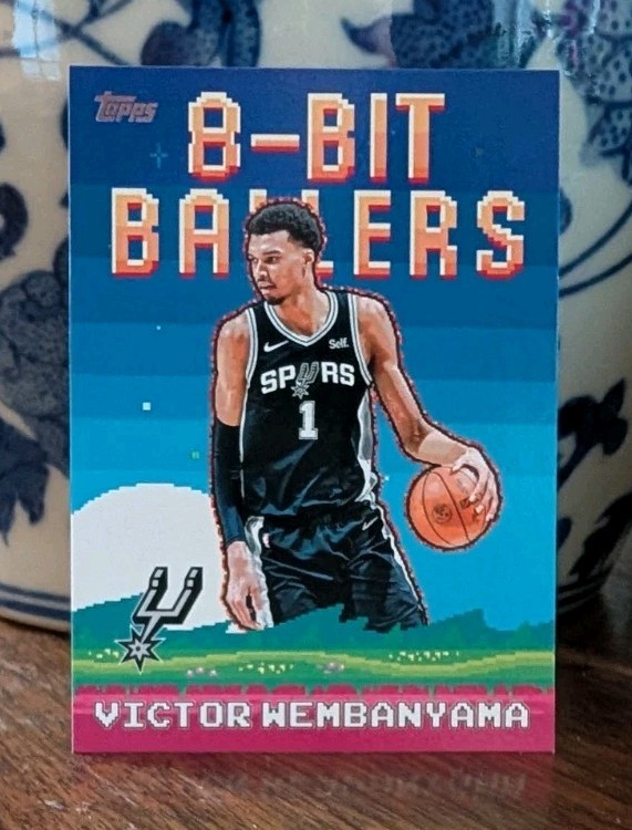 Victor Wembanyama 2025-26 Topps Basketball 8-Bit Ballers – Near Mint or Better