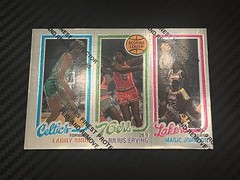 1996-97 Topps Finest Reprint #22 Larry Bird Julius Erving Magic Johnson Coating