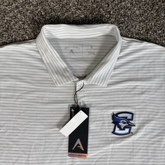 Creighton Bluejays Shirt Men’s XL White NCAA Golf Antigua Stripe Polo New