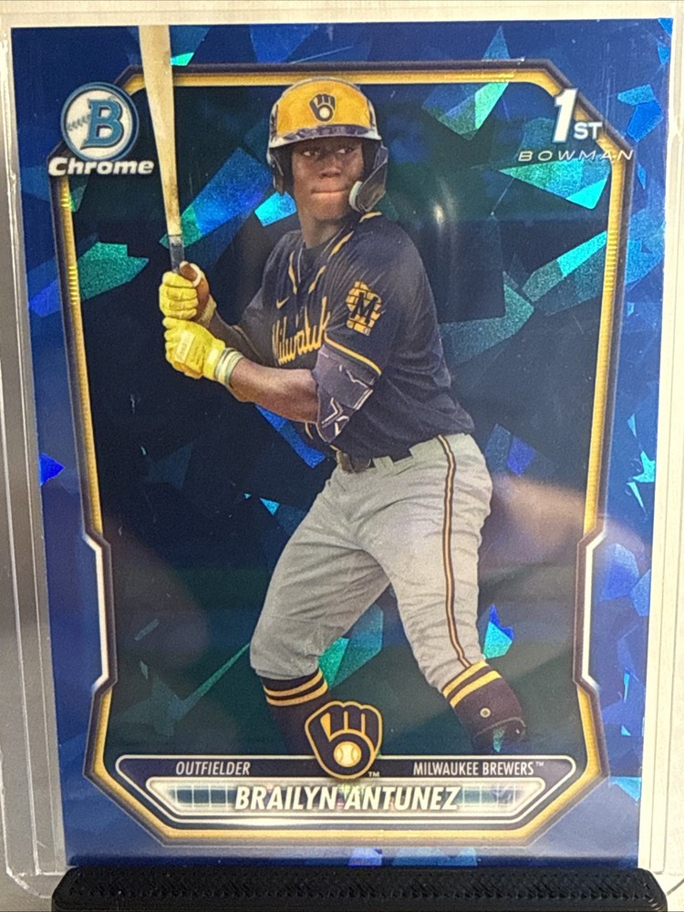 2026 Bowman Sapphire #BCP-41 Brailyn Antunez Milwaukee Brewers Bowman 1st