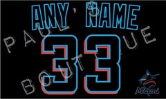 Miami Marlins Lettering Kit for an Authentic 2023 Jersey – ANY NAME & NUMBER