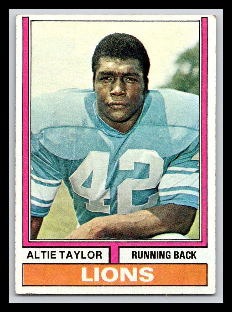 1974 Topps #412 Altie Taylor Detroit Lions