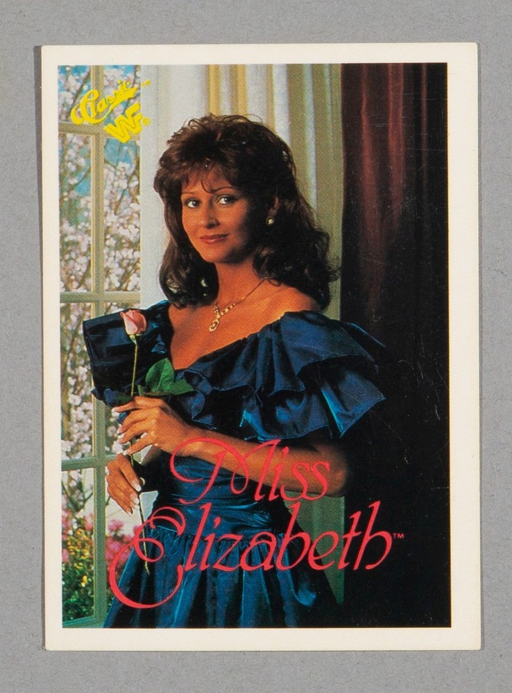 Miss Elizabeth 1990 Classic WWF Card #112 WWE RARE 1989 Game Time TM Version WCW