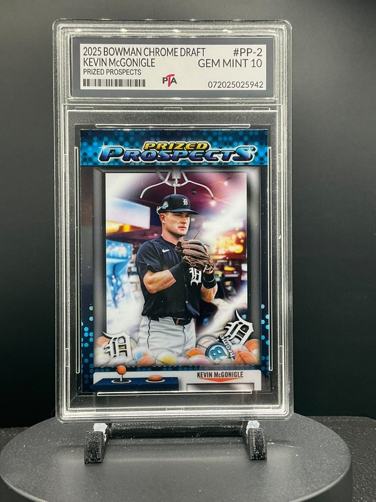 2025 Bowman Chrome Draft Kevin McGONIGLE Prized Prospects~ GEM MINT PTA 10🔥