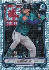 COLE YOUNG BOWMAN CHROME ROOKIE MEGA MOJO REFRACTOR RC SEATTLE MARINERS #78 2026