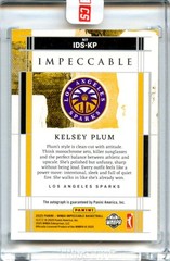 KELSEY PLUM 2025 IMPECCABLE WNBA DRESSED ON CARD AUTO SP 15/35 SPARKS