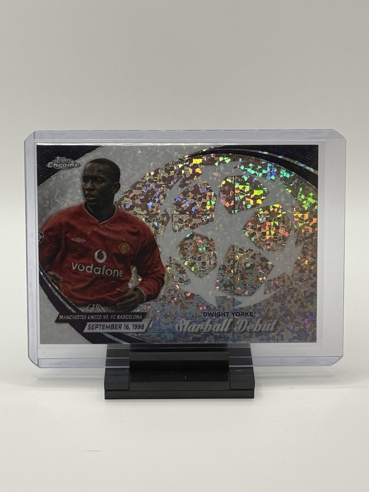 2023-24 Topps Chrome UEFA Club Competitions – Starball Debuts #SD-4 Dwight Yorke