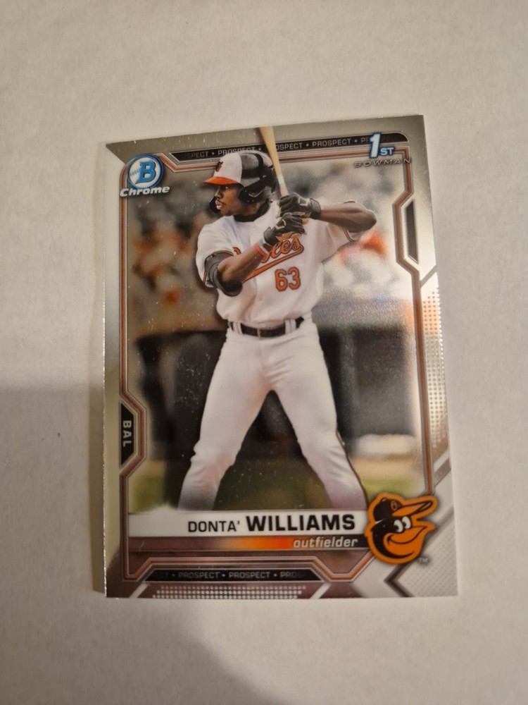DONTA WILLIAMS 2022 BOWMAN DRAFT PROSPECT 1ST BOWMAN #BDC-90 FREE SHIP